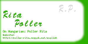 rita poller business card